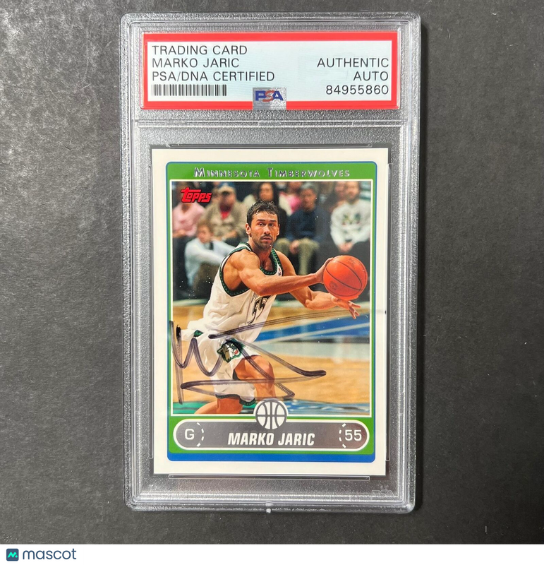 2006 Topps #35 Marko Jaric Signed Card PSA Slabbed Clippers