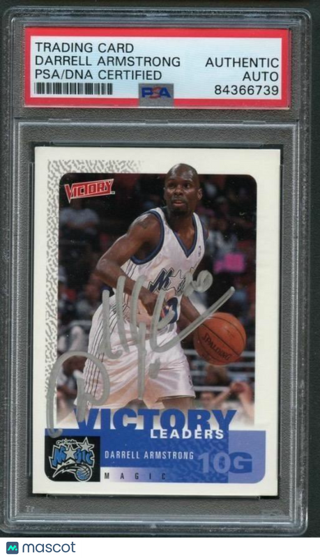 2000-01 Upper Deck Victory #250 Darrell Armstrong Signed Card AUTO PSA Slabbed M