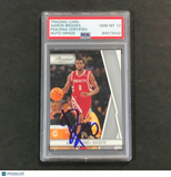2010-11 Panini Prestige #37 Aaron Brooks Signed Card AUTO 10 PSA/DNA Slabbed Roc