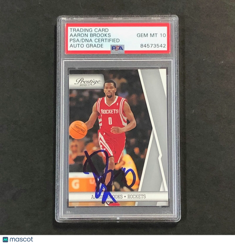 2010-11 Panini Prestige #37 Aaron Brooks Signed Card AUTO 10 PSA/DNA Slabbed Roc