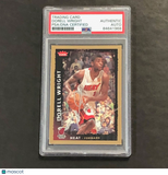 2008-09 NBA Fleer #100 Dorell Wright Signed Card AUTO PSA Slabbed Heat