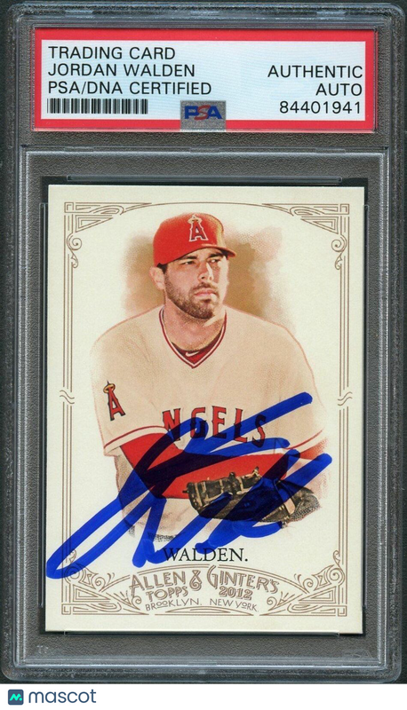 2012 Topps Allen & Ginter #48 Jordan Walden Signed Card PSA Slabbed Auto Angels