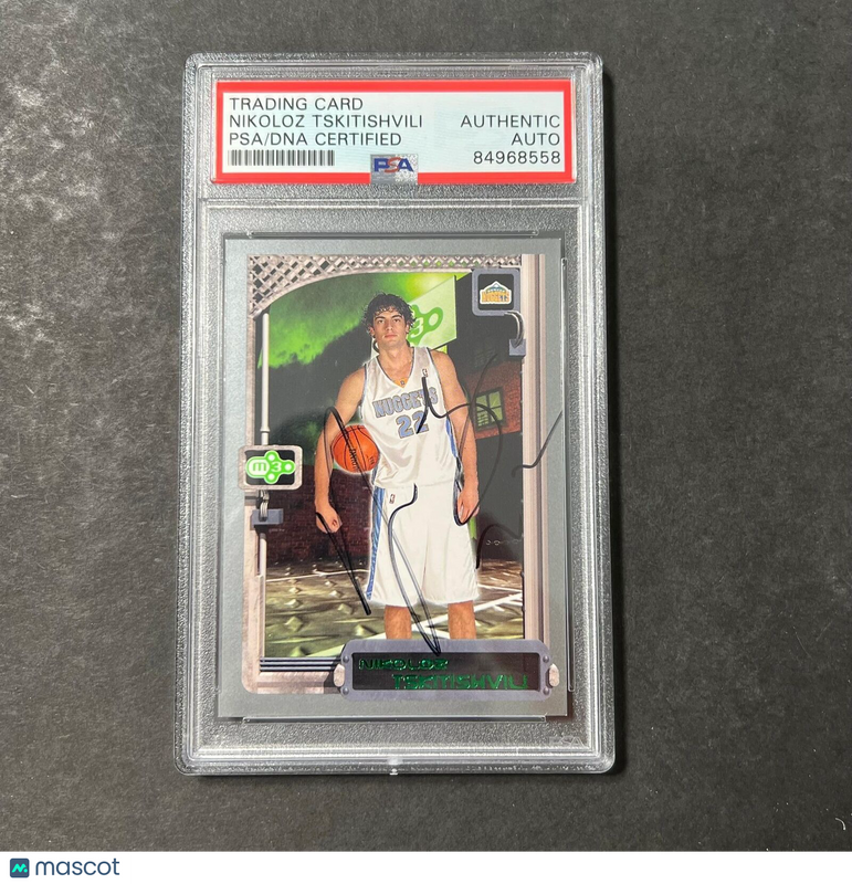 2004 Topps NBA Properties #41 Nikoloz Tskitishvili Signed Card AUTO PSA Slabbed