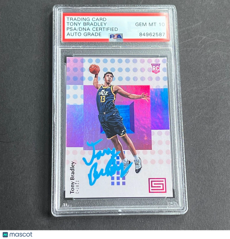 2017-18 Panini Status #117 Tony Bradley Signed Card AUTO PSA Slabbed RC Jazz