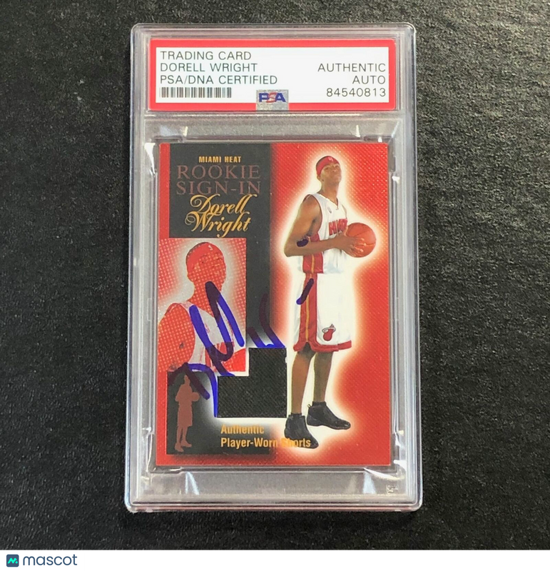 2004-05 Topps Rookie Sign-In #RSI-DW Dorell Wright Signed Card Auto PSA Slabbed Heat