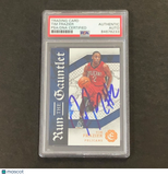 2017-18 Panini Run The Gauntlet #19 Tim Frazier Signed Card PSA/DNA Slabbed Peli