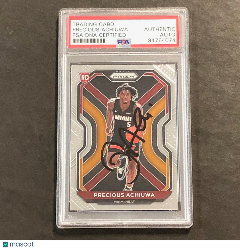 2020-21 Panini Prizm #294 PRECIOUS ACHIUWA Signed Card Auto PSA Slabbed Heat