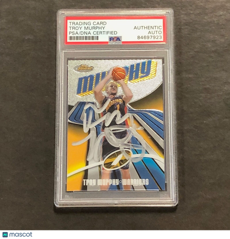 2004-05 Topps #93 Troy Murphy Signed Card PSA Slabbed Warriors