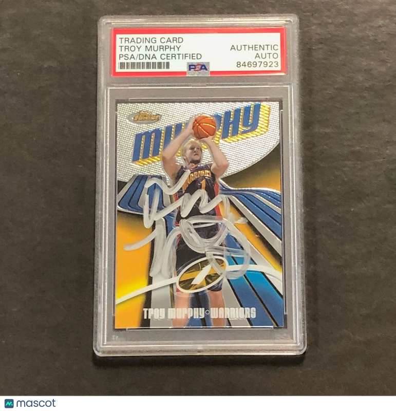 2004-05 Topps #93 Troy Murphy Signed Card PSA Slabbed Warriors
