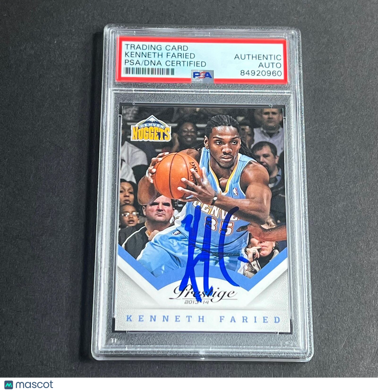 2013-2014 Panini Prestige #31 Kenneth Faried Signed AUTO PSA Slabbed Nuggets