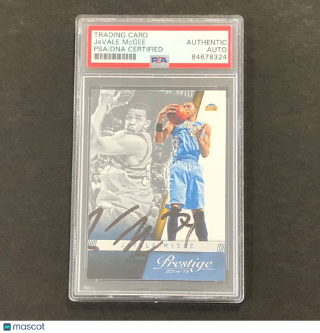 2014-15 Panini Prestige #62 JaVale McGee Signed PSA Slabbed Nuggets