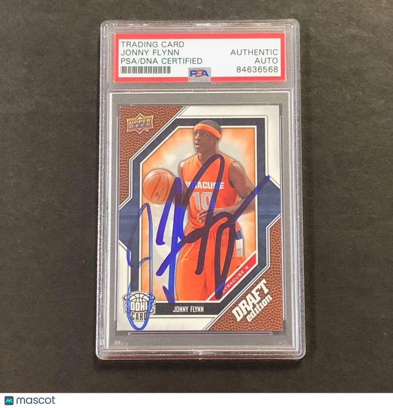 2009-10 Upper Deck Draft Edition #52 JONNY FLYNN Signed Card AUTO PSA Slabbed Sy