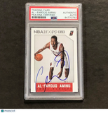 2015-16 NBA Hoops #25 Al-Farouq Aminu Signed Card AUTO PSA Slabbed Trail Blazers