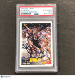 1992-93 Upper Deck #126 Glen Rice Signed Card PSA Slabbed Heat