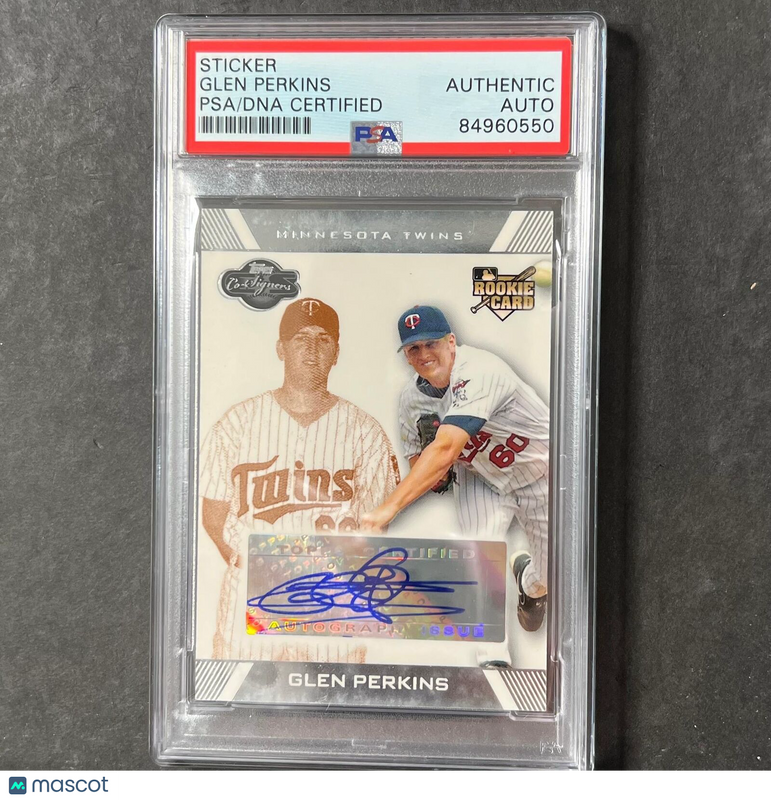 2007 Topps #117 Glen Perkins Signed Card PSA Slabbed Auto Twins RC