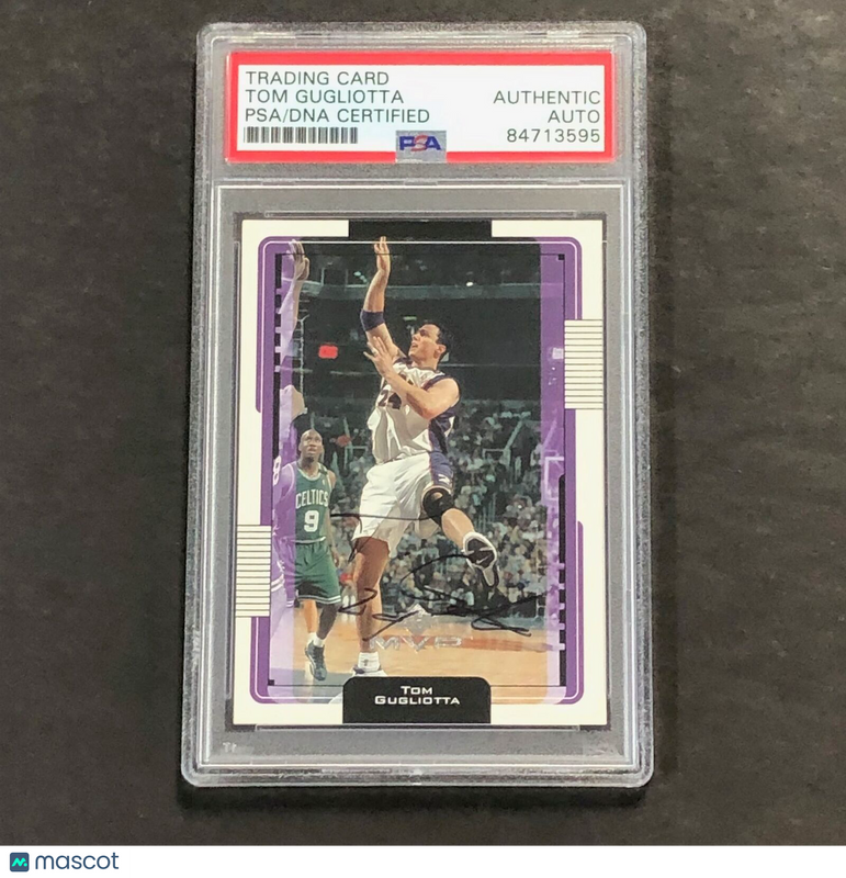 2001 Upper Deck #133 Tom Gugliotta Signed AUTO PSA Slabbed Suns