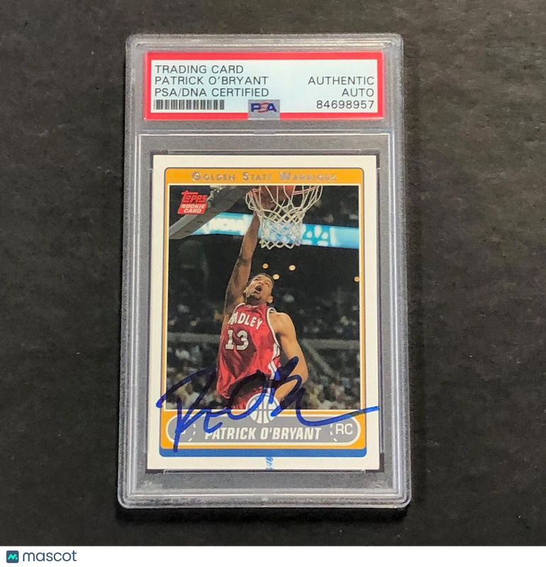 2006 Topps #232 Patrick O'Bryant Signed Card AUTO PSA Slabbed Warriors