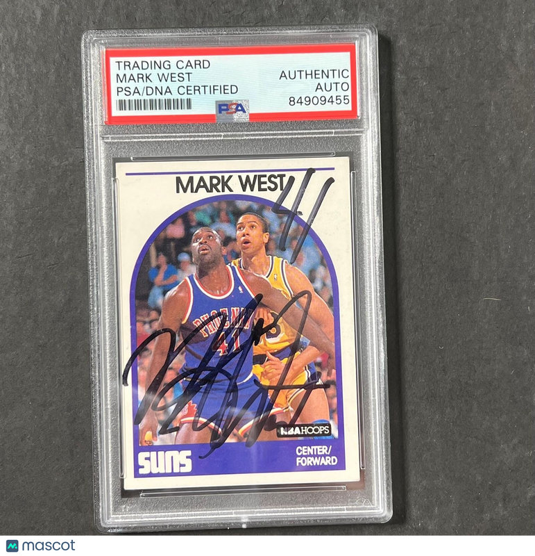 1989-90 NBA Hoops #228 Mark West Signed Card AUTO PSA/DNA Suns