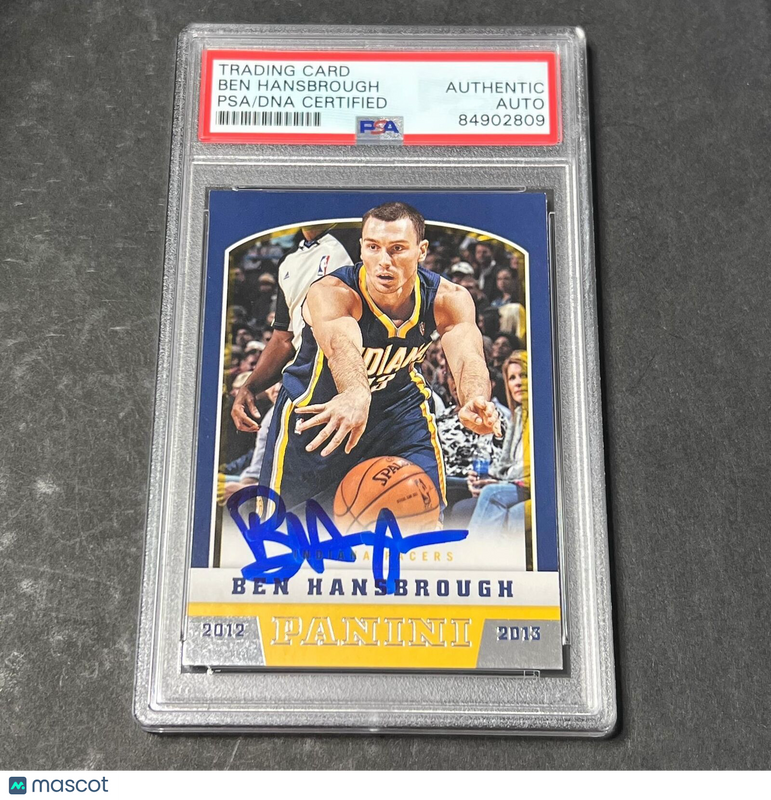 2012-13 Panini #299 Ben Hansbrough Signed Card AUTO PSA Slabbed Pacers