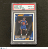 2016-17 NBA Hoops #286 Damian Jones Signed Card AUTO 10 PSA/DNA Slabbed GSW RC