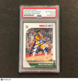 2019-20 NBA Hoops #75 Wesley Mathews Signed Card PSA Slabbed Bucks
