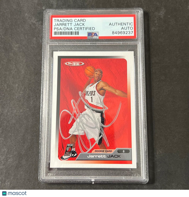 2006 Topps Total #276 Jarrett Jack Signed Card AUTO PSA Slabbed Blazers