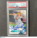2016 Topps #498 Steve Cishek Signed Card PSA Slabbed AUTO Mariners