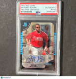 2005 Topps Bowman Chrome #342 Michael Bourn Signed Card PSA Slabbed AUTO Phillie