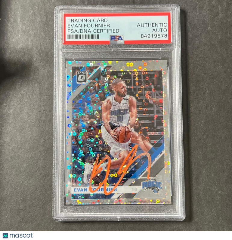 2019-20 Panini Optic #15 Evan Fournier Signed Card AUTO PSA Slabbed Magic
