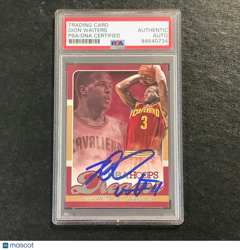 2013-14 NBA Hoops Dreams #16 Dion Waiters Signed Card AUTO PSA Slabbed Cavaliers