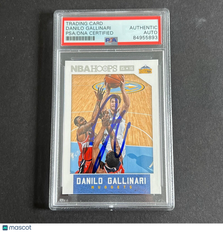 2015-16 NBA Hoops #237 Danilo Gallinari Signed AUTO PSA Slabbed Nuggets