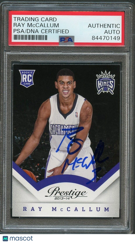 2013-14 Panini Prestige #193 Ray McCallum Signed Card PSA Slabbed RC Kings