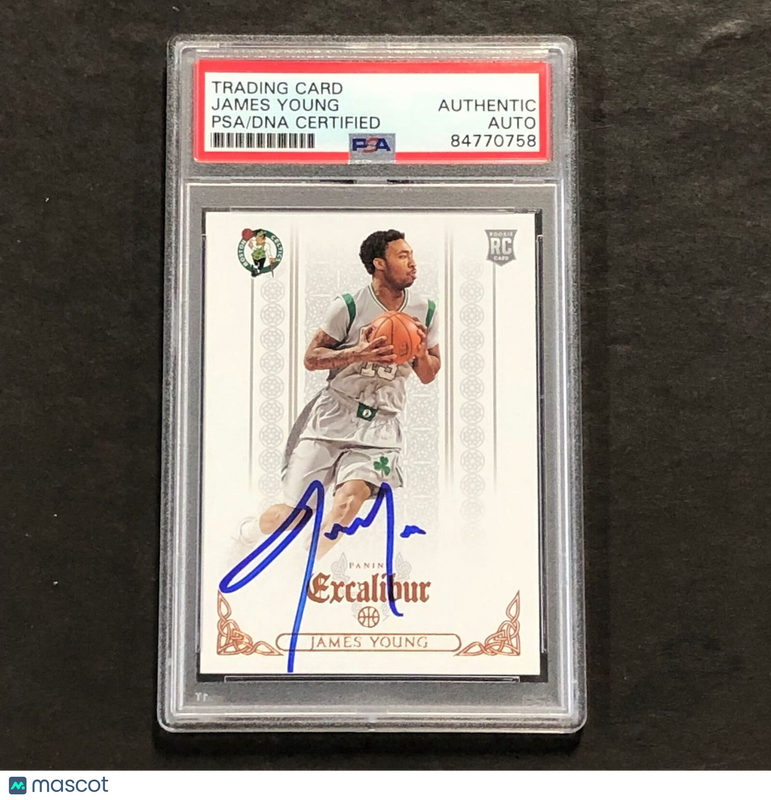 2014-15 Panini Excalibur #154 James Young Signed Card AUTO PSA/DNA Slabbed RC Ce
