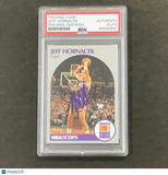1990-91 NBA Hoops #76 Jeff Hornacek Signed AUTO PSA Slabbed Suns