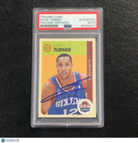 2012-13 Panini Past & Present #38 Evan Turner  Signed Card Auto PSA Slabbed 76ers