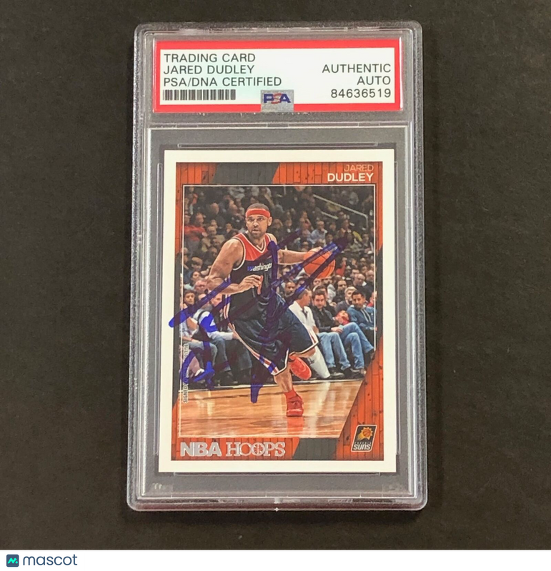 2016-17 NBA Hoops #257 Jared Dudley Signed Card AUTO PSA Slabbed Suns