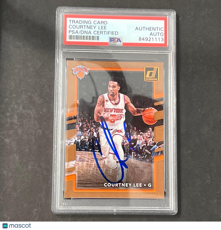2017-18 Panini Donruss #100 Courtney Lee Signed Card AUTO PSA Slabbed Knicks