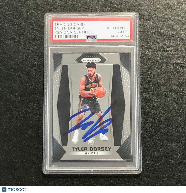 2017-18 Panini Prizm #107 TYLER DORSEY Signed Card AUTO PSA Slabbed RC Hawks