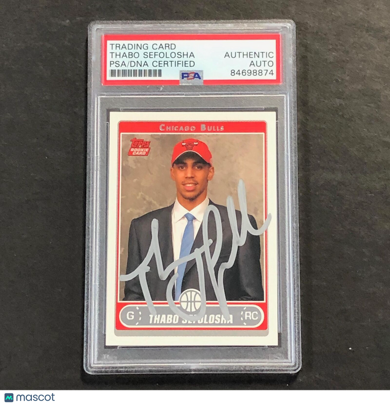 2006-07 Topps Basketball #257 Thabo Sefolosha Signed Card Auto PSA/DNA Slabbed R