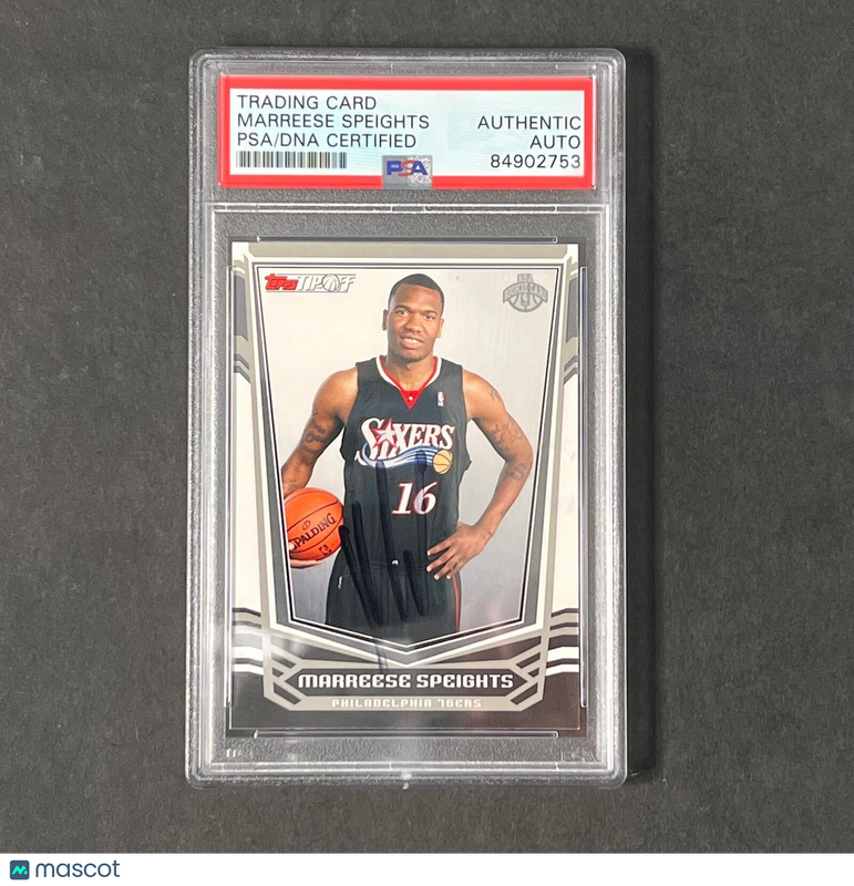 2008-09 Topps Tipoff #126 MARREESE SPEIGHTS Signed Card AUTO PSA Slabbed RC 76er