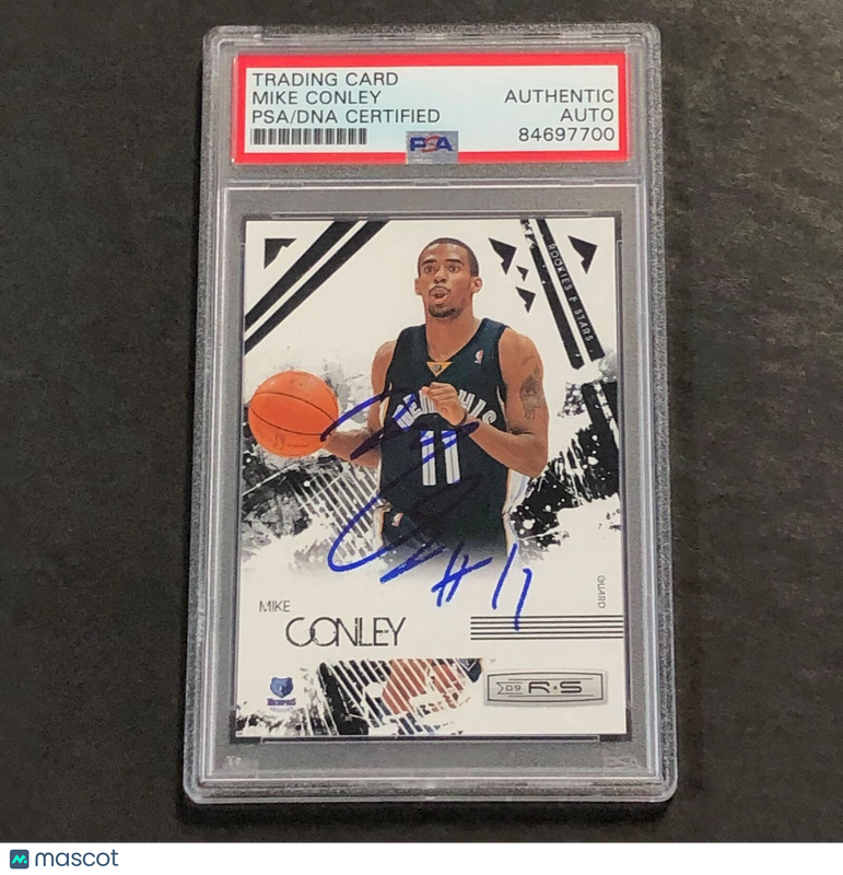 2009-10 Rookies and Stars #45 Mike Conley signed Auto Card PSA/DNA Slabbed Grizz