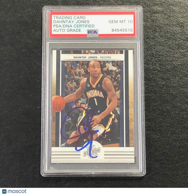 2009-10 Panini Season Update #97 Dahntay Jones Signed Card AUTO 10 PSA Slabbed P