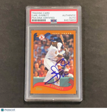 2002 Topps #157 CARL EVERETT Signed Card AUTO PSA Slabbed