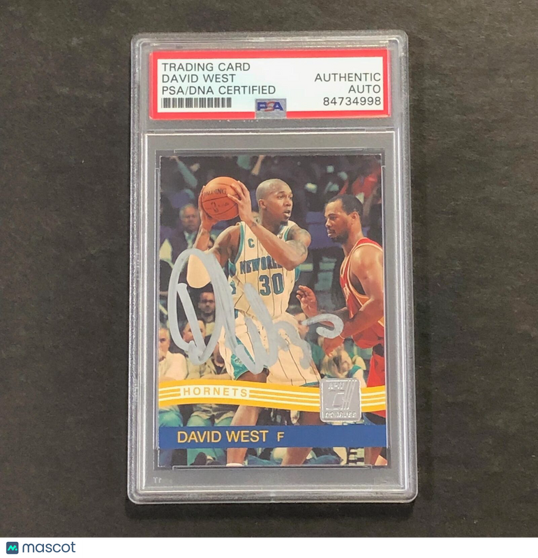 2010-11 Panini Donruss #99 David West Signed AUTO PSA Slabbed Hornets