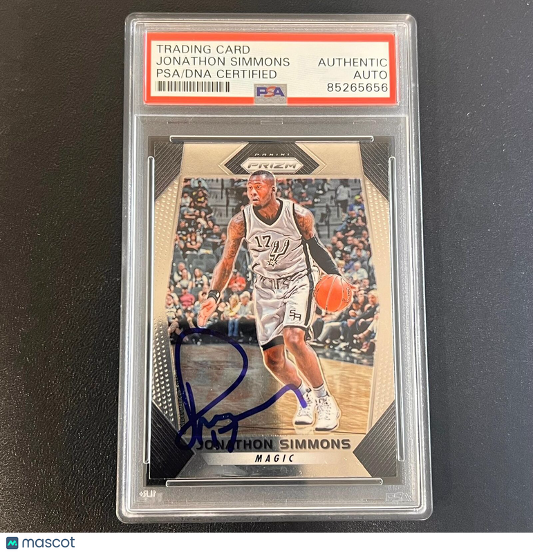 2017-18 Panini Prizm #79 Jonathan Simmons Signed Card AUTO PSA Slabbed Magic
