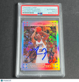 2008-09 Topps Chrome #117 Thaddeus Young Signed Card AUTO PSA Slabbed 76ers