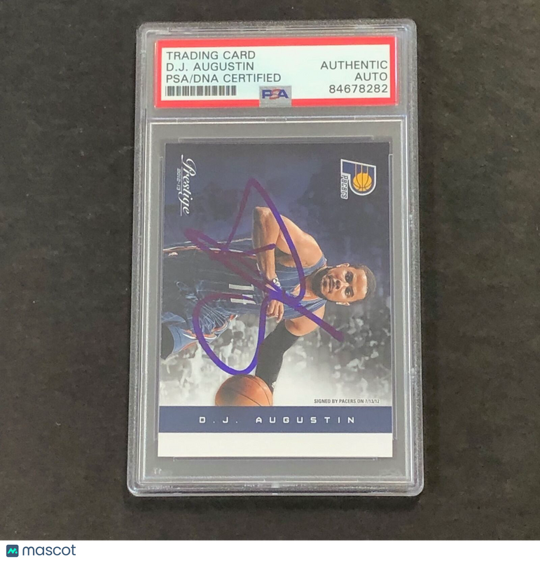 2012-13 Panini Prestige #8 D.J. Augustin Signed Card AUTO PSA Slabbed Pacers