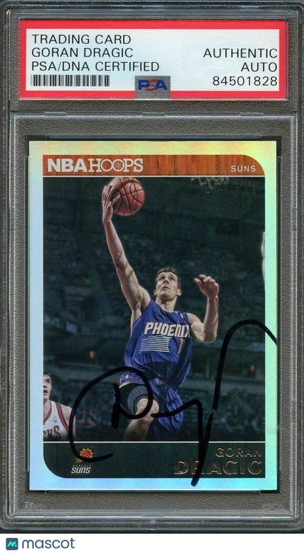 2014-15 NBA Hoops Silver #234 Goran Dragic Signed Card AUTO PSA/DNA Slabbed Suns
