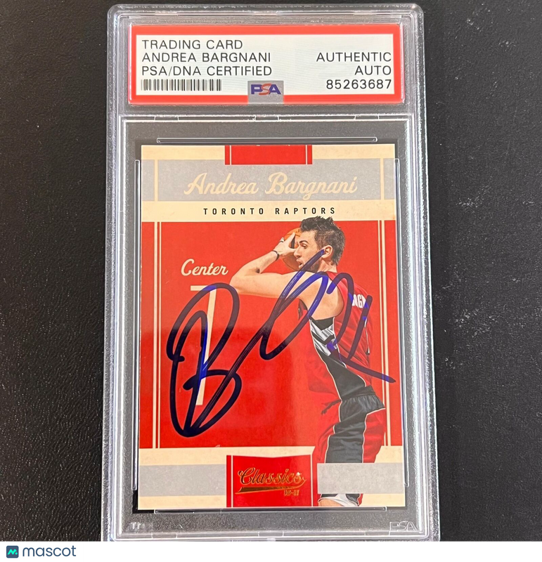 2011 Panini Classics #59 Andrea Bargnani Signed Card AUTO PSA Slabbed Raptors