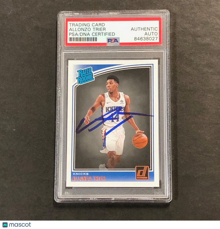 2018-19 Donruss Rated Rookie #175 Allonzo Trier Signed Card AUTO PSA Slabbed RC